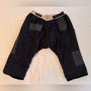 Magnolia Pearl Super Cozy Striped Wool Flannel Lined Trousers - Heirloom!